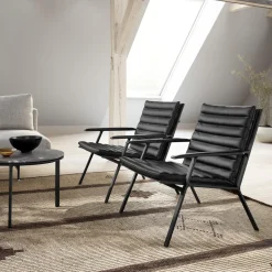 VIPP456 lænestol, sort/sort