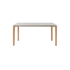 Vipp718 Open-Air Table, teak/light grey