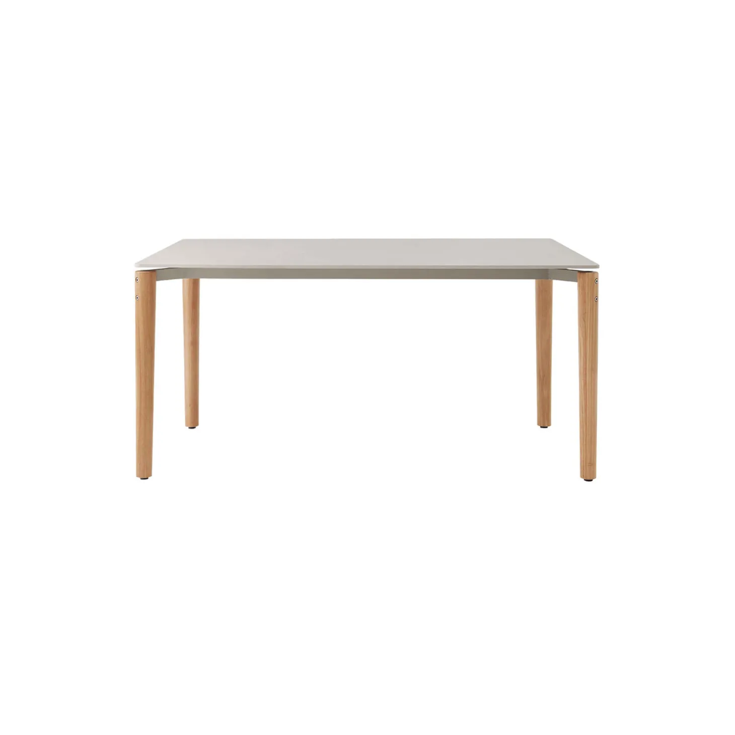 Vipp718 Open-Air Table, teak/light grey