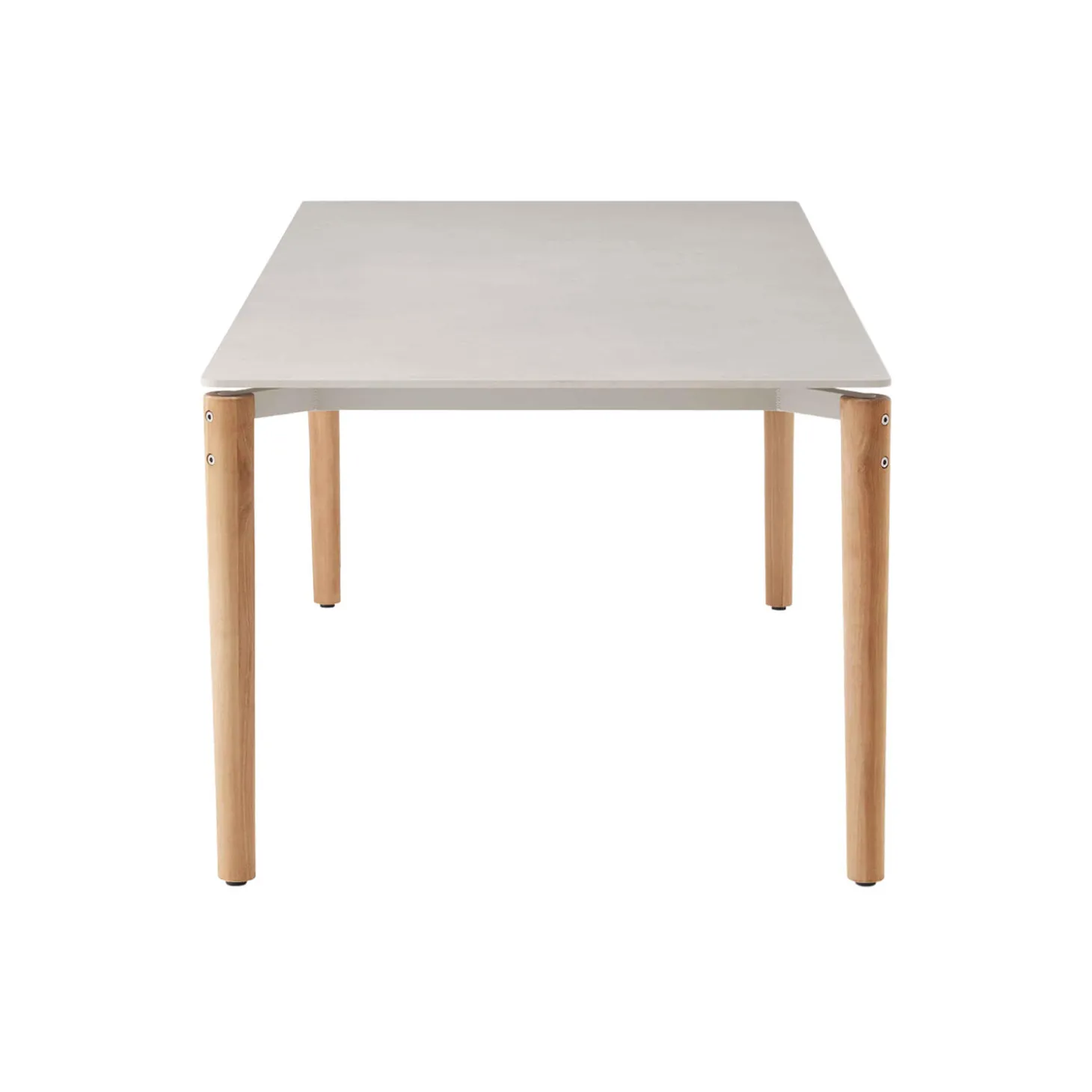Vipp718 Open-Air Table, teak/light grey