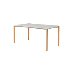 Vipp718 Open-Air Table, teak/light grey