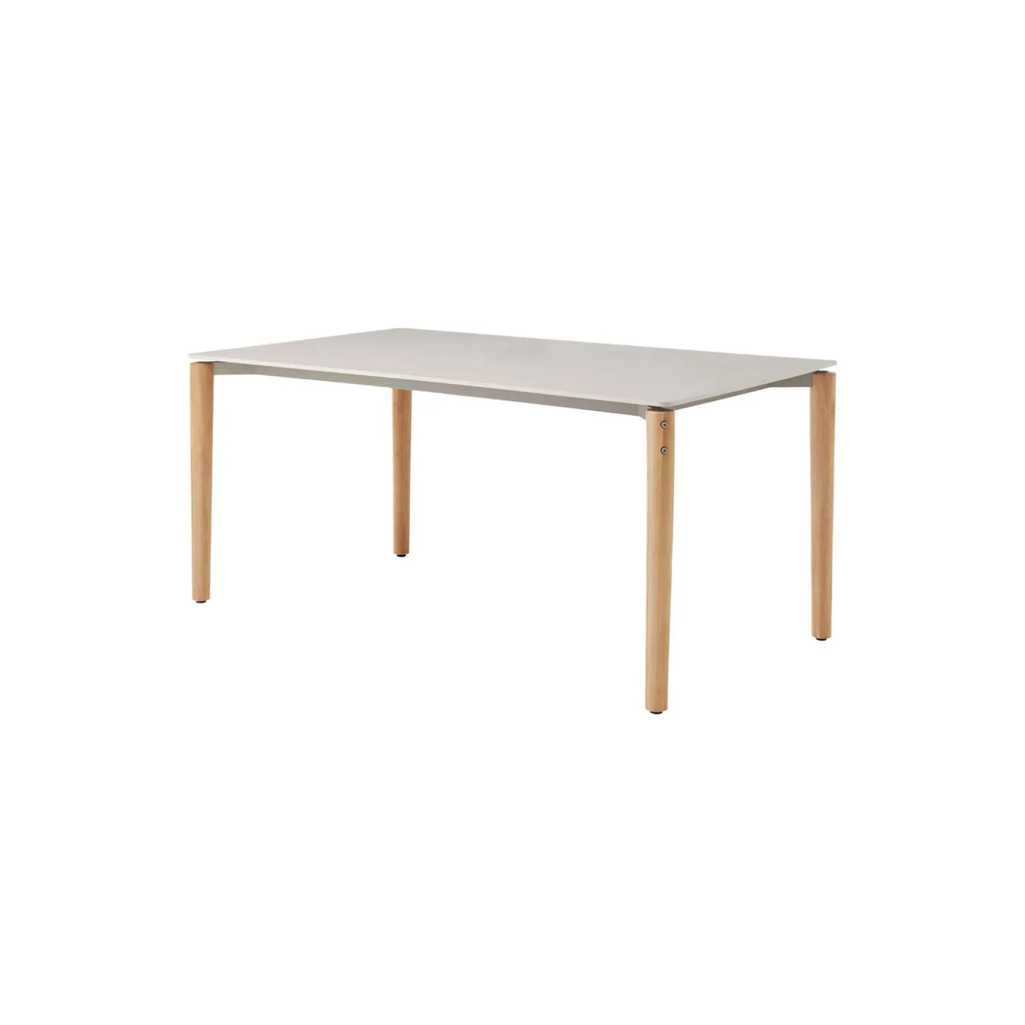 Vipp718 Open-Air Table, teak/light grey