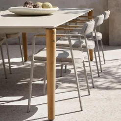 VIPP719 Open-Air Table, teak/light grey