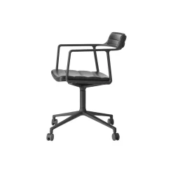 VIPP452 Swivel Chair with Castors, black/black