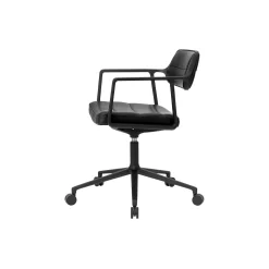 VIPP453 Swivel+ Chair with Castors, black/black