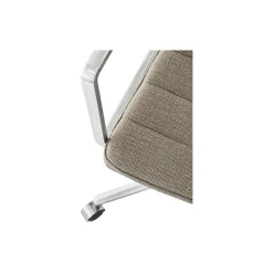 VIPP452 Swivel Chair with Castors, dark sand/polished aluminium