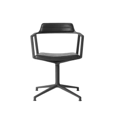 VIPP452 Swivel Chair with Gliders, black/black