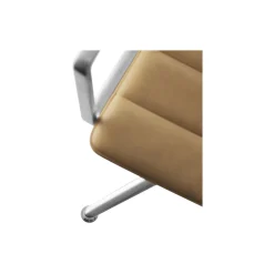 VIPP452 Swivel Chair with Gliders, sand/polished aluminium