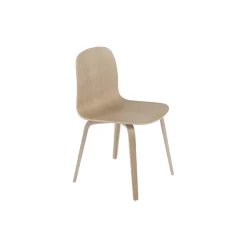 Visu Chair with Wood Base, oak