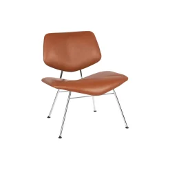 VL135 Cosy fuldpolstret loungestol, Ultra 41574/krom