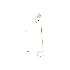 VL38 gulvlampe, hvid