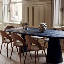 VL1100 Øjestol, Re-wool 0198/valnød