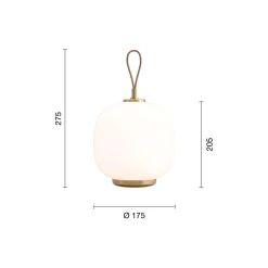 VL45 Radiohus Portable lampe, pale rose