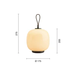 VL45 Radiohus Portable lampe, pale yellow