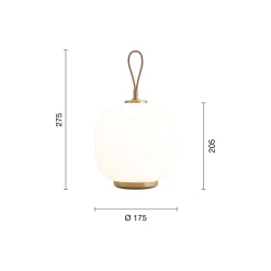 VL45 Radiohus Portable lampe, opal white