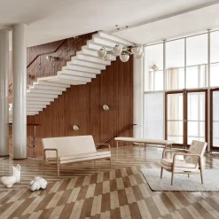 VLA76 Foyer loungestol, Sif 90/olieret eg