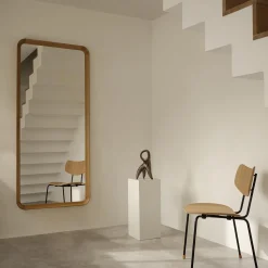 VLA62 Radiohusspejl, hvidolieret eg