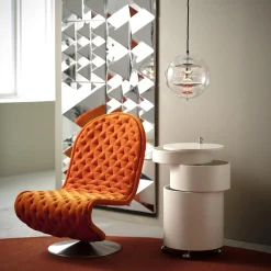 VP Globe pendel, chrome/red/blue