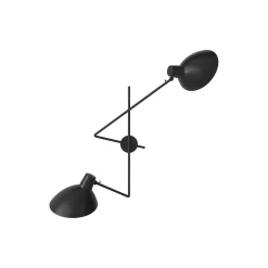 VV Cinquanta Twin Wall Lamp, black/black