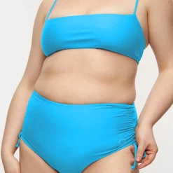 Wanita High-Waist Adjustable Bikini Bbottom, sea