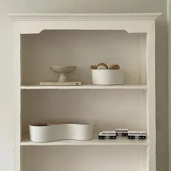 Wave opbevaringskurv, ivory