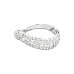 Wave Pave Ring