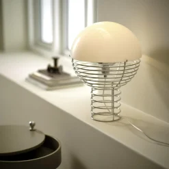 Wire bordlampe, white