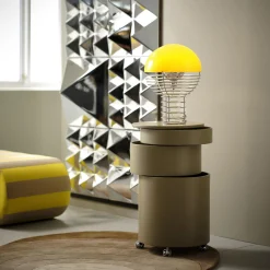Wire bordlampe, yellow