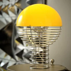 Wire bordlampe, yellow