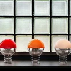 Wire Portable bordlampe, orange