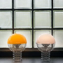 Wire Portable bordlampe, orange