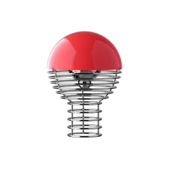 Wire Portable bordlampe, red