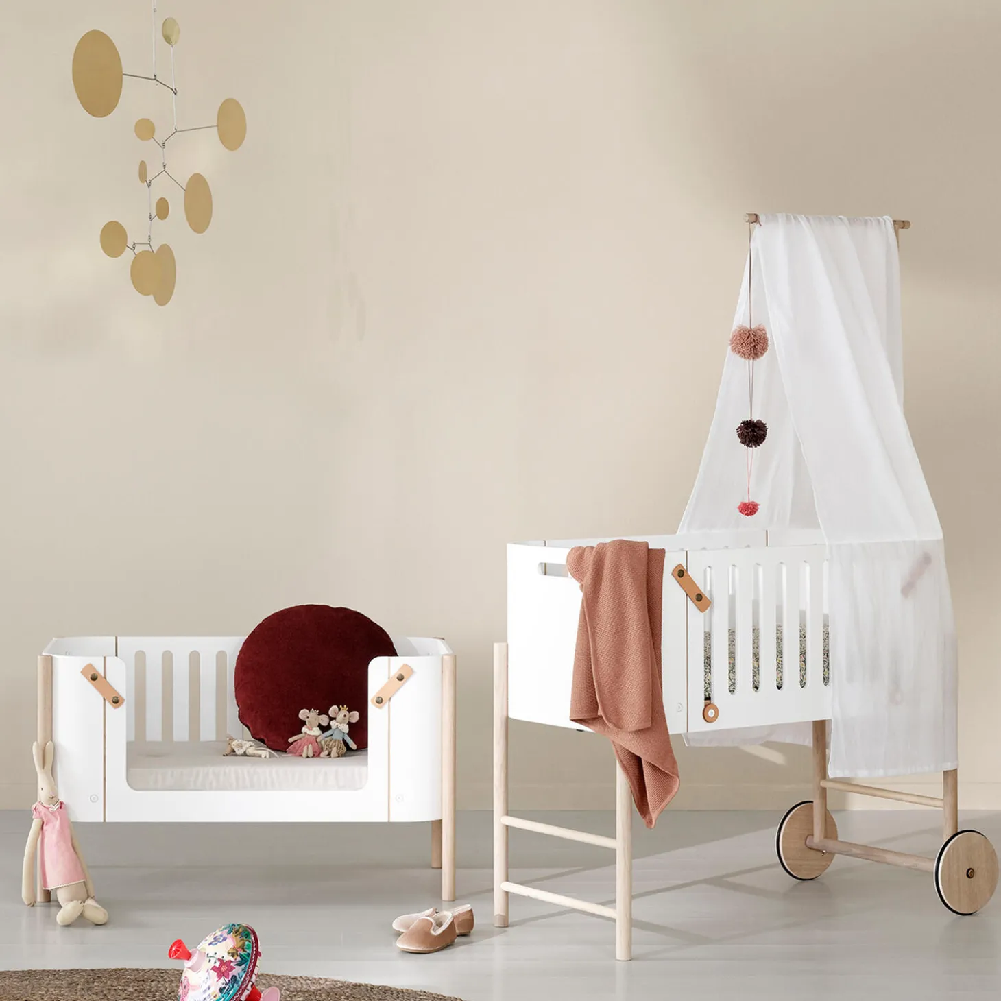 Wood co-sleeper sengehimmel, hvid