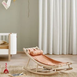 Wood junior vippestol, eg/karamel