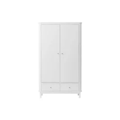 Wood klædeskab 2 døre, hvid