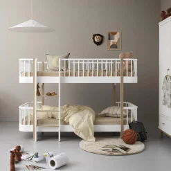 Wood klædeskab 3 døre, hvid/eg