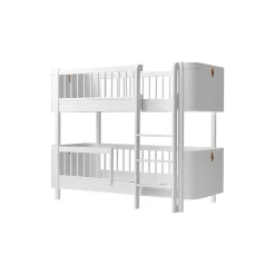 Wood Mini+ halvhøj køjeseng 68x162 cm, hvid