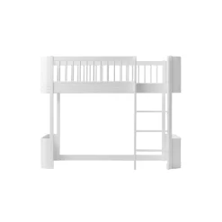 Wood Mini+ halvhøj seng 68x162 cm, hvid