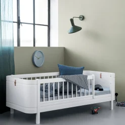 Wood Mini+ juniorseng 68x162 cm, hvid