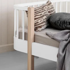 Wood Original junior sofaseng 90x160cm, hvid/eg