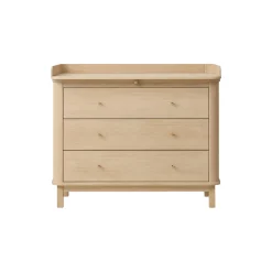 Wood puslekommode 3 skuffer, eg