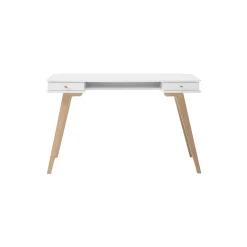 Wood skrivebord 72,6 cm, hvid/eg