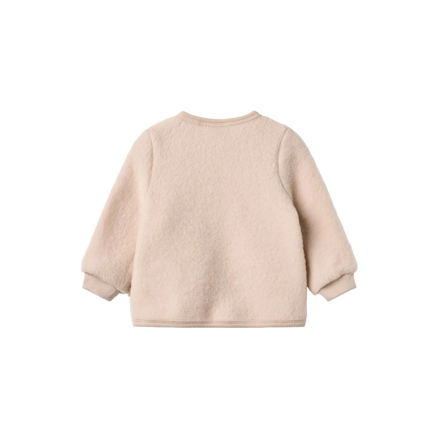 Wool Fleece Cardigan Kari, pale lilac