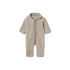 Wool Fleece Suit Ata, khaki melange