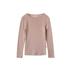Wool T-Shirt L/S Alfie, 1135 dry rose