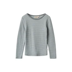 Wool T-Shirt L/S Alfie, 1433 navy stripe