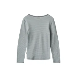 Wool T-Shirt L/S Alfie, 1433 navy stripe