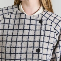 Woollen wire lang frakke, woollen wire