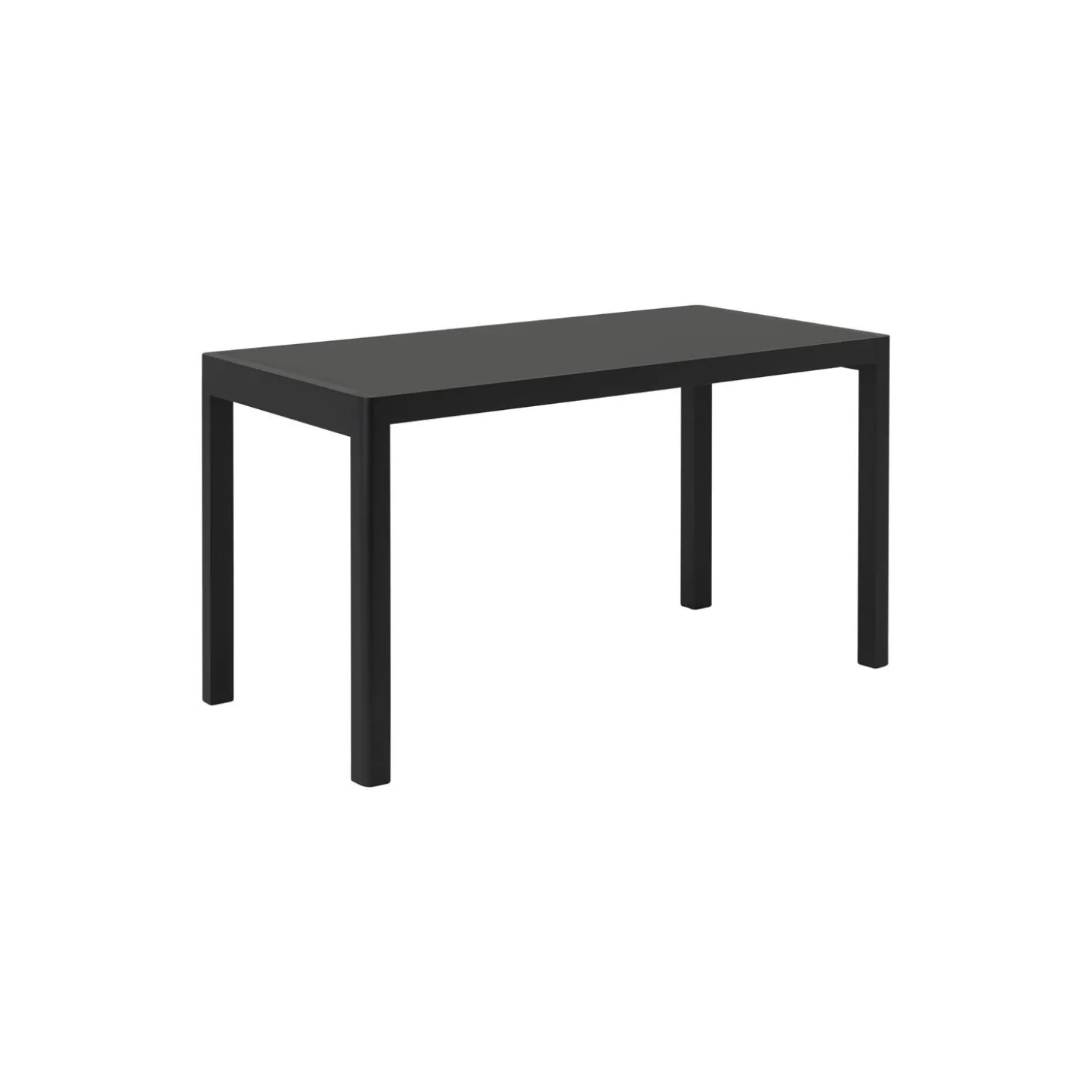 Workshop Table, black linoleum/black