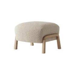 Wulff ATD2 Lounge Chair and ATD3 Pouf, karakorum 003/oiled oak
